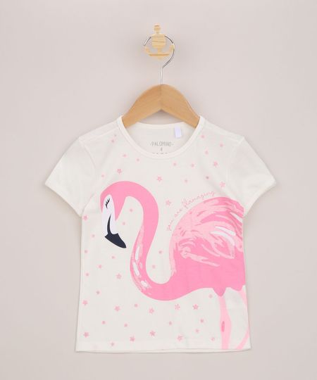 Blusa-Infantil-Flamingo-com-Glitter-Manga-Curta-Off-White-9963921-Off_White_1 Blusa-Infantil-Flamingo-com-Glitter-Manga-Curta-Off-White-9963921-Off_White_1