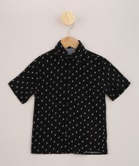 Camisa-Infantil-Estampada-de-Raios-Manga-Curta-Preta-9944097-Preto_1
