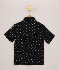 Camisa-Infantil-Estampada-de-Raios-Manga-Curta-Preta-9944097-Preto_2