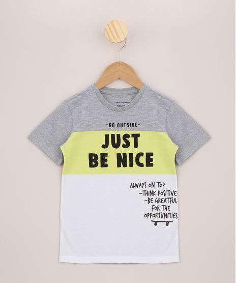 Camiseta-Infantil--Just-Be-Nice--com-Recortes-Manga-Curta-Off-White-9960447-Off_White_1