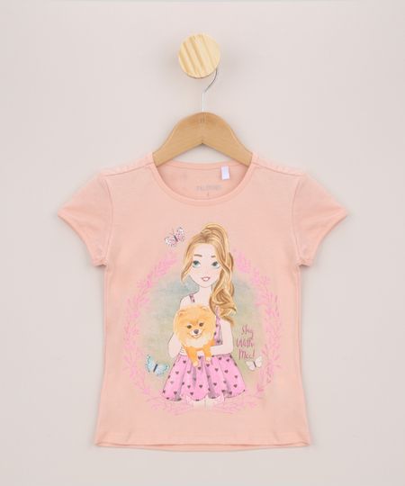 Blusa-Infantil-Menina-com-Cachorro-Manga-Curta-Rosa-9963916-Rosa_1