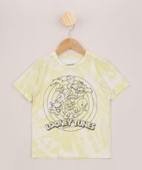 Camiseta-Infantil-Looney-Tunes-Estampada-Tie-Dye-Manga-Curta-Amarelo-9964459-Amarelo_1