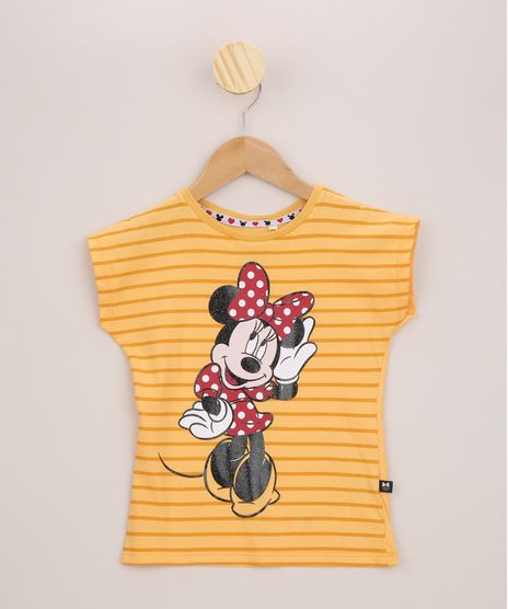 Blusa-Infantil-Minnie-Manga-Curta-Mostarda-9966030-Mostarda_1