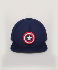 Bone-Infantil-Capitao-America-Aba-Curva-Azul-Marinho-9959529-Azul_Marinho_1