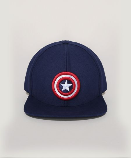 Bone-Infantil-Capitao-America-Aba-Curva-Azul-Marinho-9959529-Azul_Marinho_1