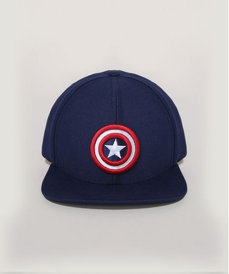 Bone-Infantil-Capitao-America-Aba-Curva-Azul-Marinho-9959529-Azul_Marinho_1
