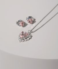Kit-Feminino-de-Colar-Coracao-com-Strass---Brinco-Prateado-9964163-Prateado_2