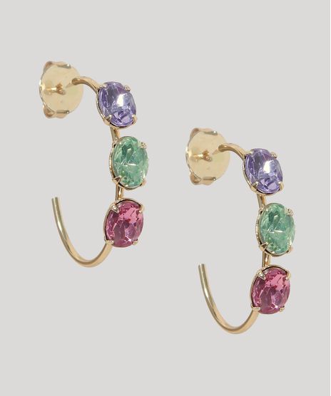 Brinco-Feminino-Argola-Media-com--Zirconias-Dourado-9964427-Dourado_1