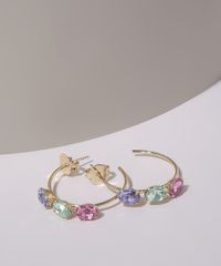 Brinco-Feminino-Argola-Media-com--Zirconias-Dourado-9964427-Dourado_2
