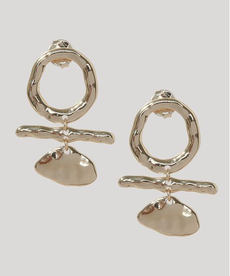 Brinco-Feminino-Argola-Media-com-Folha-Dourado-9965894-Dourado_1