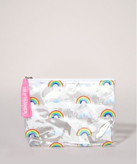 Necessaire-Feminina-Envelope-Estampada-de-Arco-Iris-com-Alca-Transparente-9966038-Transparente_1