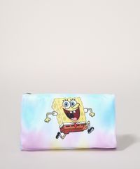 Necessaire-Feminina-Dupla-Bob-Esponja-Estampada-Tie-Dye-Multicor-9970170-Multicor_1