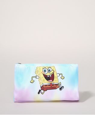 Necessaire-Feminina-Dupla-Bob-Esponja-Estampada-Tie-Dye-Multicor-9970170-Multicor_1