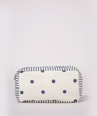 Necessaire-Feminina-Tijolo-Estampada-de-Poa-e-Listras-Bege-Claro-9964852-Bege_Claro_1