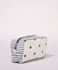 Necessaire-Feminina-Tijolo-Estampada-de-Poa-e-Listras-Bege-Claro-9964852-Bege_Claro_2