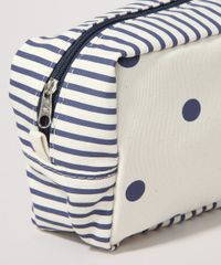 Necessaire-Feminina-Tijolo-Estampada-de-Poa-e-Listras-Bege-Claro-9964852-Bege_Claro_4