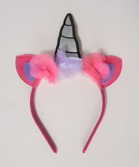 Tiara-Infantil-Unicornio-com-Flores-Pink-9963541-Pink_1
