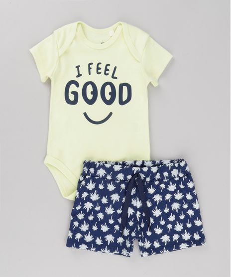 Conjunto-de-Body--I-Feel-Good--Amarelo-Claro---ShortEstampado-de-Coqueiros-em-Moletom-Azul-Marinho-8689012-Azul_Marinho_1