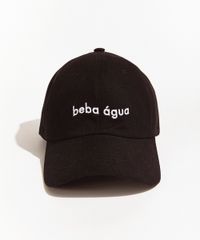 Bone-Feminino-Mindset-Obvious-Aba-Curva-com-Bordado--Beba-Agua--Preto-9970751-Preto_1