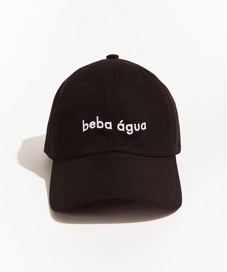 Bone-Feminino-Mindset-Obvious-Aba-Curva-com-Bordado--Beba-Agua--Preto-9970751-Preto_1