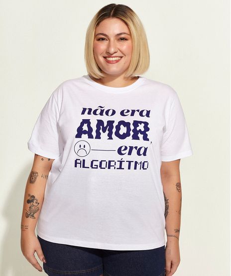 T-Shirt-Feminina-Plus-Size-Mindset-Obvious--Nao-Era-Amor--Manga-Curta-Decote-Redondo-Branca-9969079-Branco_1