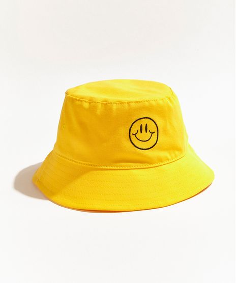 Chapeu-Bucket-Hat-Feminino-Mindset-Obvious-com-Bordado-de-Icone-Amarelo-9970749-Amarelo_1