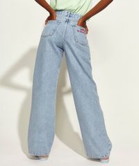 Calca-Jeans-Feminina-Mindset-Obvious-Wide-Reta-Cintura-Super-Alta-com-Bordado--Self-Love--Azul-Claro-9972969-Azul_Claro_2