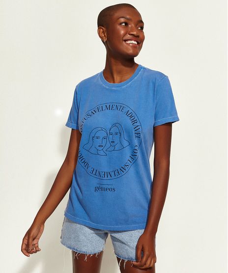 T-Shirt-Feminina-Mindset-Obvious-Signos-Gemeos-Manga-Curta-Decote-Redondo-Azul-9969067-Azul_1