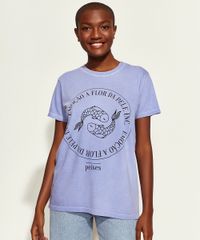 T-Shirt-Feminina-Mindset-Obvious-Signos-Peixes-Manga-Curta-Decote-Redondo-Azul-9969068-Azul_1