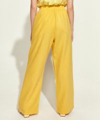 Calca-Feminina-Mindset-Obvious-Wide-Cintura-Alta-com-Bolsos-Amarela-9969065-Amarelo_2