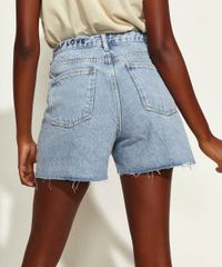 Short-Jeans-Feminino-Mindset-Obvious-Cintura-Super-Alta-com-Bordado--Self-Love--Azul-Claro-9972954-Azul_Claro_2