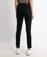 Calca-de-Sarja-Feminina-Sawary-Cigarrete-Cintura-Alta-com-Recorte-e-Martingale-Preta-9968997-Preto_2