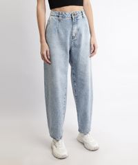 Calca-Jeans-Feminina-Sawary-Slouchy-Cintura-Super-Alta-Marmorizada-Azul-Claro-9969214-Azul_Claro_1