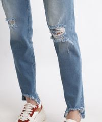 Calca-Jeans-Feminina-Sawary-Boyfriend-Cintura-Alta-com-Rasgos-e-Barra-Desfiada-Azul-Claro-9968999-Azul_Claro_5