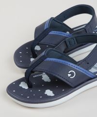 Chinelo-Infantil-Grendene-Estampado-de-Nuvens-com-Elastico-Azul-9959433-Azul_6