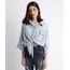 Camisa-Jeans-Feminina-Oversized-Cropped-com-Bolsos-e-No-Manga-3-4-Azul-Claro-9965981-Azul_Claro_1