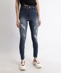 Calca-Jeans-Feminina-Sawary-Super-Skinny-Push-Up-360-Cintura-Alta-Destroyed-Azul-Escuro-9969002-Azul_Escuro_1
