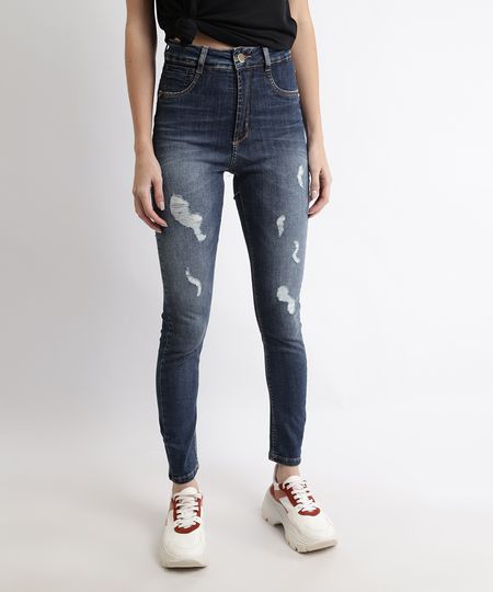 Calca-Jeans-Feminina-Sawary-Super-Skinny-Push-Up-360-Cintura-Alta-Destroyed-Azul-Escuro-9969002-Azul_Escuro_1