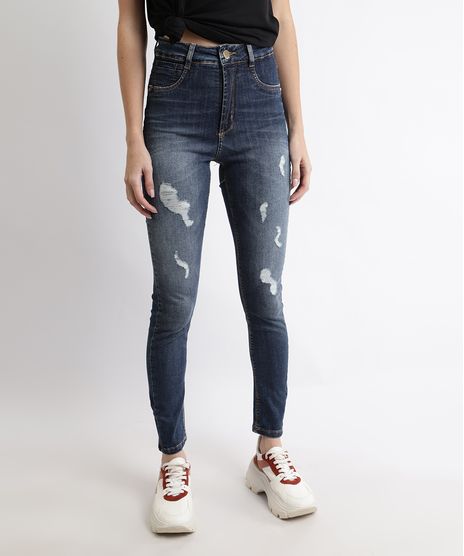 Calca-Jeans-Feminina-Sawary-Super-Skinny-Push-Up-360-Cintura-Alta-Destroyed-Azul-Escuro-9969002-Azul_Escuro_1