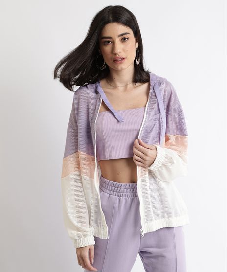 Jaqueta-Corta-Vento-de-Tela-Feminina-Color-Block-com-Capuz-Off-White-9957771-Off_White_1