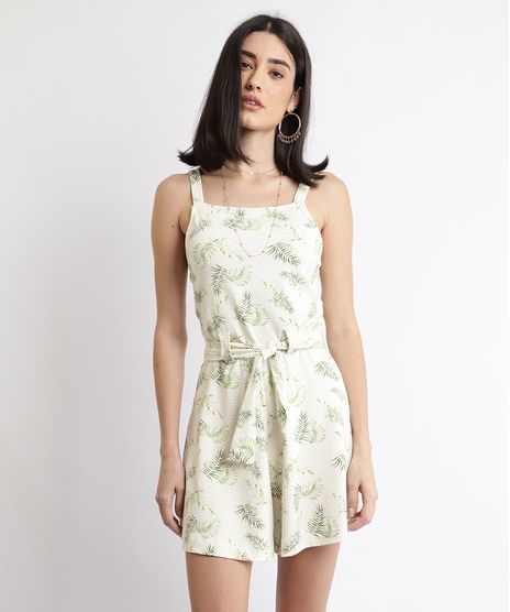 Macaquinho-Feminino-Estampado-de-Folhagem-com-Faixa-para-Amarrar-Alca-Media-Off-White-9960976-Off_White_1