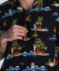Camisa-Masculina-Tradicional-Looney-Tunes-Estampada-Manga-Curta-Preta-9922072-Preto_2