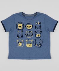 Camiseta-Infantil-com-Animais-do-Zoologico-Manga-Curta-Azul-9955066-Azul_1
