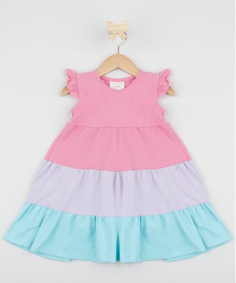 Vestido-Infantil-com-Recortes-Manga-Curta-Rosa-9961512-Rosa_1
