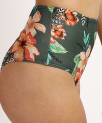 Biquini-Calcinha-Hot-Pant-Estampada-Floral-Pena-com-Protecao-UV50--Verde-Militar-9949745-Verde_Militar_4