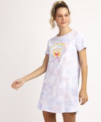 Camisola-Feminina-Bob-Esponja-Estampada-Tie-Dye-Manga-Curta-Lilas-9961123-Lilas_1