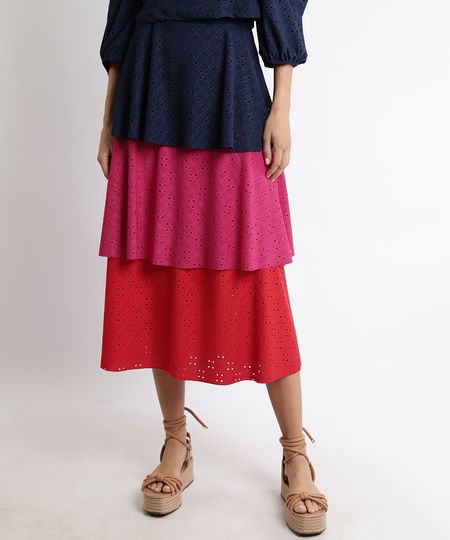 Saia-Feminina-em-Laise-Longa-em-Camadas-Multicor-9954532-Multicor_1