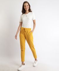 Calca-Feminina-Jogger-Cintura-Alta-com-Cordao-Mostarda-9960809-Mostarda_3