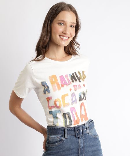 Blusa-Feminina--A-Rainha-da-Cocada-Toda--Manga-Curta-Off-White-9944702-Off_White_1 Blusa-Feminina--A-Rainha-da-Cocada-Toda--Manga-Curta-Off-White-9944702-Off_White_1