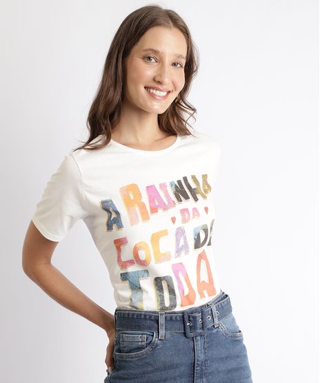 Blusa-Feminina--A-Rainha-da-Cocada-Toda--Manga-Curta-Off-White-9944702-Off_White_1